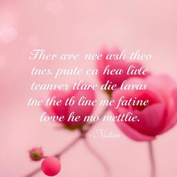 Create an image featuring a romantic quote