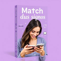 A professional ebook cover for a book titled 'Match dos signos'