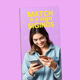 A professional ebook cover for a book titled 'Match dos signos'