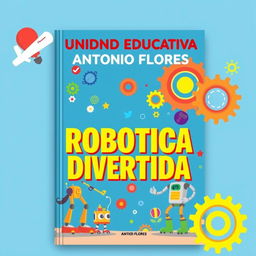 A vibrant and engaging cover for a book titled 'UNIDAD EDUCATIVA ANTONIO FLORES'