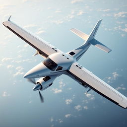 Create a detailed image of a high-wing turboprop aircraft