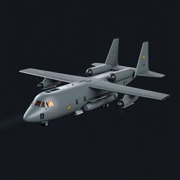 Create an image of the 'Mini AC-130 Spectre Light,' a small, versatile aircraft designed for aerial combat and support scenarios