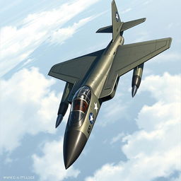 Illustrate the 'A-47 Light Strike Fighter,' a modern adaptation of the A-37