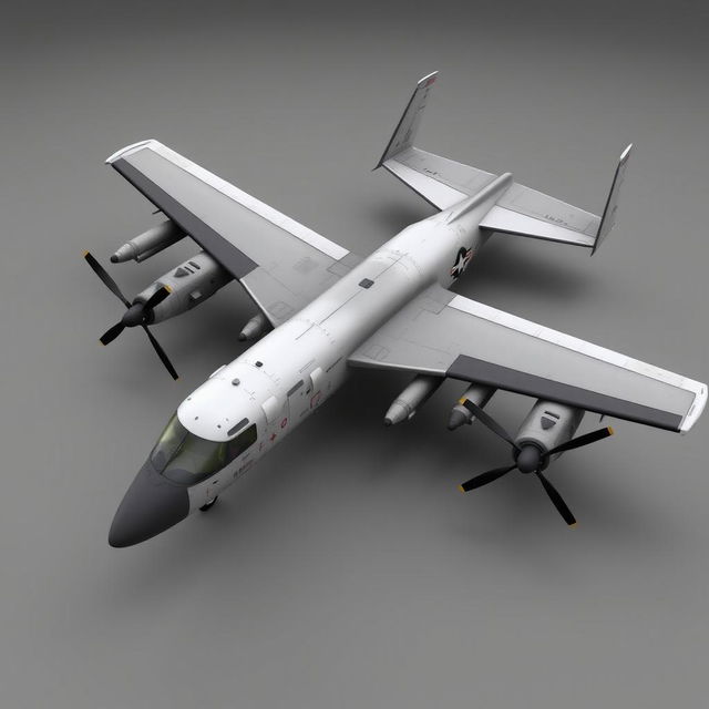 Create an image of the 'A-58 Albatross,' a modern, versatile aircraft designed for light attack missions