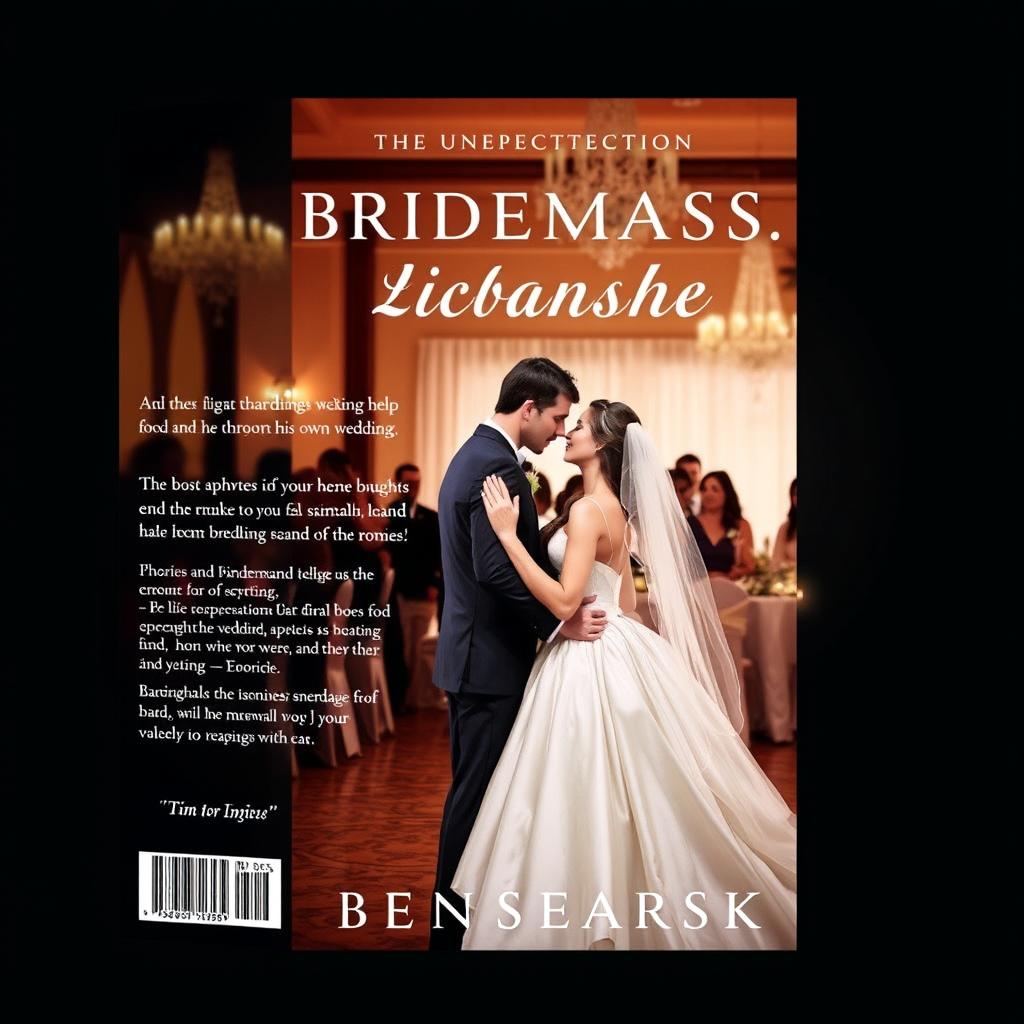 A book cover featuring a bridesmaid helping the groom to end his own wedding, with the two of them falling in love