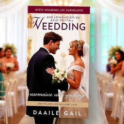 A book cover featuring a bridesmaid helping the groom to end his own wedding, with the two of them falling in love