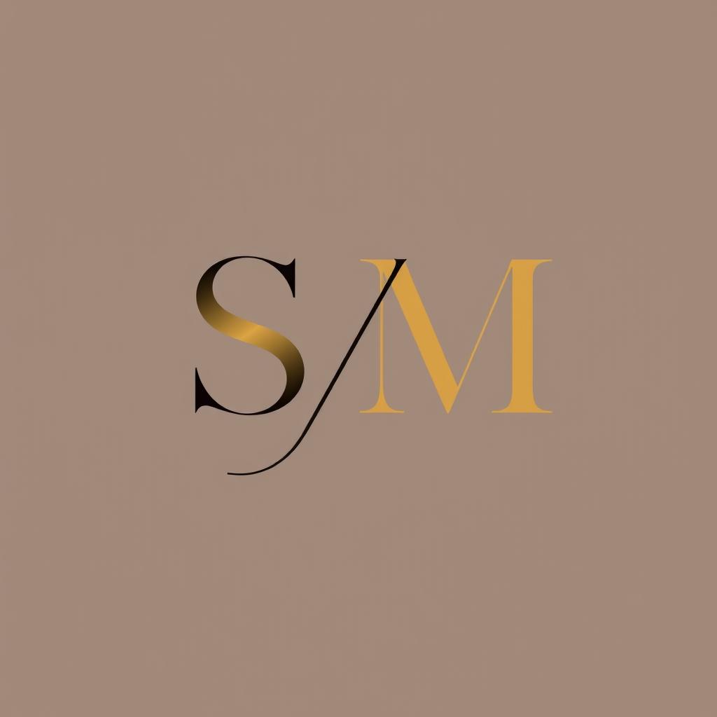 A stylish and modern logo for a clothing store featuring the letters 'S' and 'M'