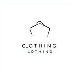 A stylish and modern logo for a clothing store