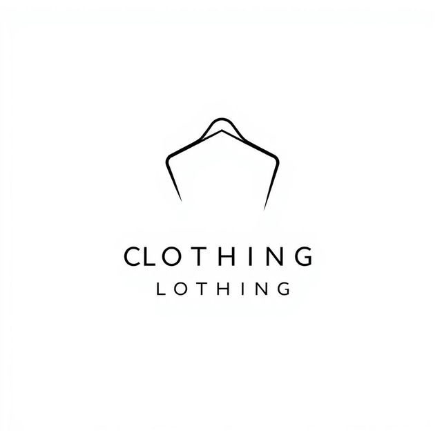 A stylish and modern logo for a clothing store