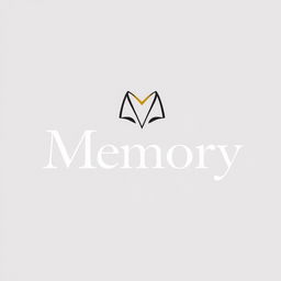 A stylish and modern logo for a clothing store named 'Memory'