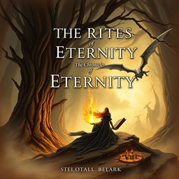 Create a novel title page for 'The Rites of Eternity: The Chronicles of Elara'