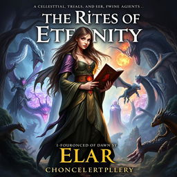 A fantasy book cover titled 'The Rites of Eternity: The Chronicles of Elara'