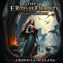 A fantasy book cover titled 'The Rites of Eternity: The Chronicles of Elara'