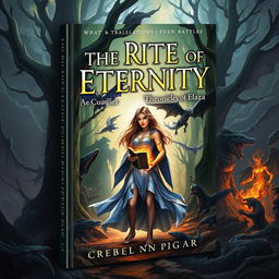 A fantasy book cover titled 'The Rites of Eternity: The Chronicles of Elara'