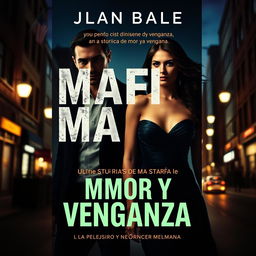 Una portada de libro que representa una historia de mafia, amor y venganza