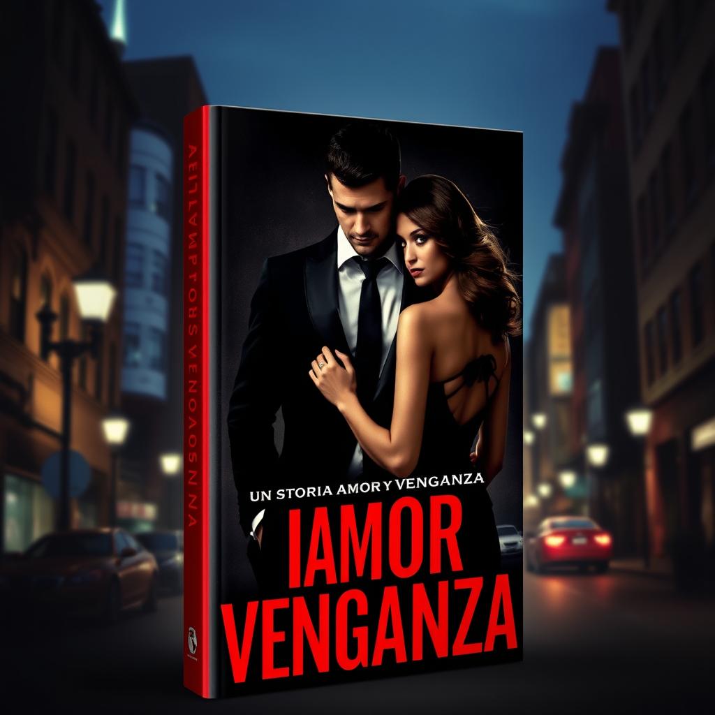 Una portada de libro que representa una historia de mafia, amor y venganza