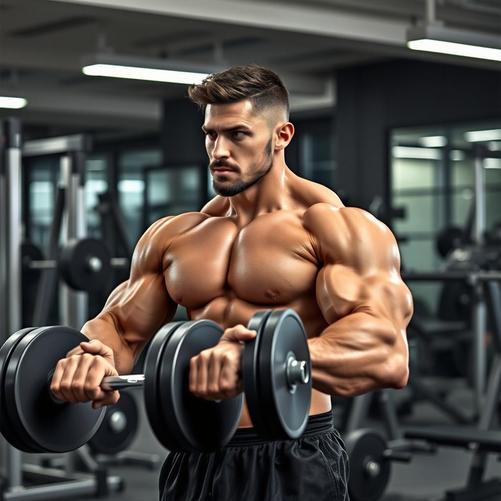 An image depicting hypertrophy and physical training