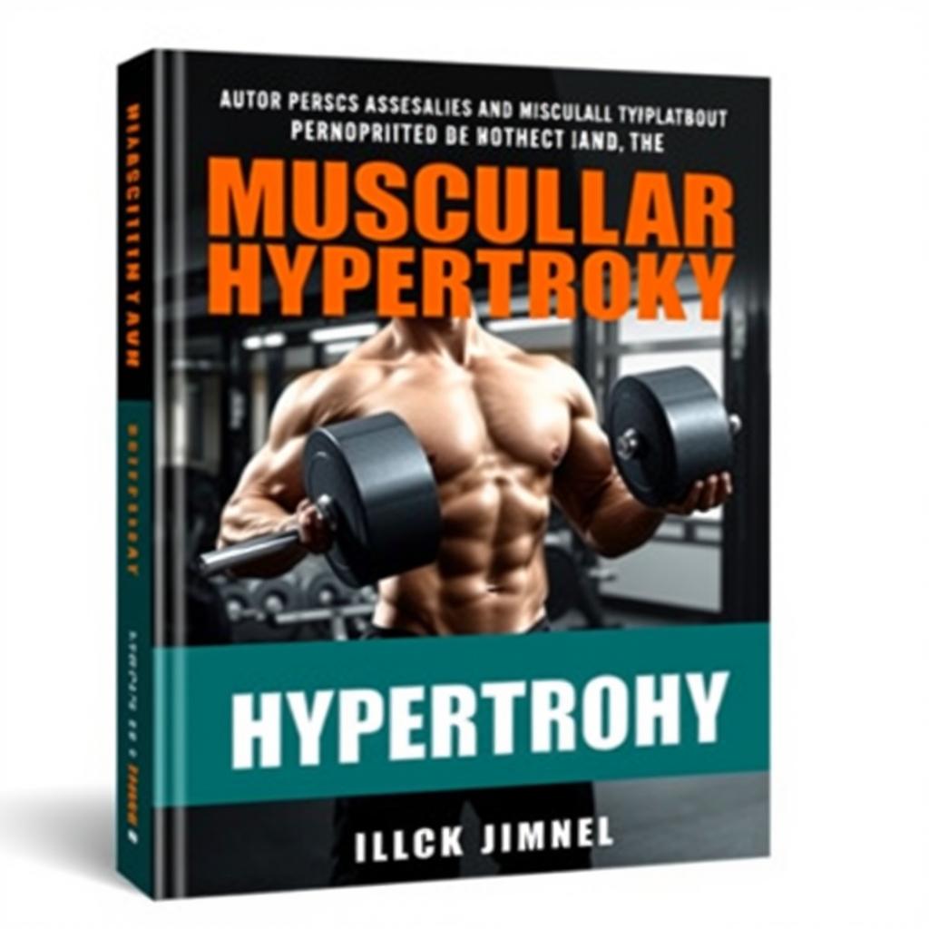 A book cover design for a book about muscular hypertrophy