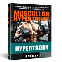 A book cover design for a book about muscular hypertrophy