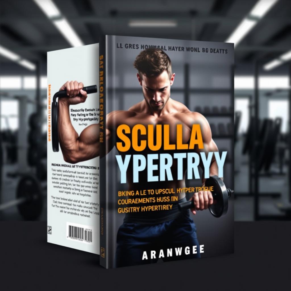 A book cover design for a book about muscular hypertrophy