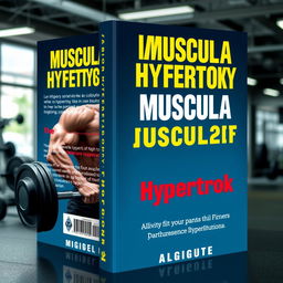 A book cover design for a book about muscular hypertrophy