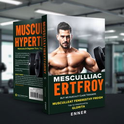 A book cover design for a book about muscular hypertrophy