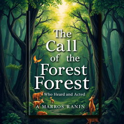 Create a book cover with the theme: 'The Call of the Forest: Who Heard and Acted'