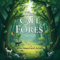 Create a book cover with the theme: 'The Call of the Forest: Who Heard and Acted'