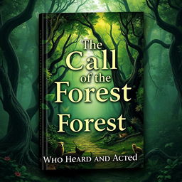 Create a book cover with the theme: 'The Call of the Forest: Who Heard and Acted'