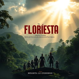 Create a compelling book cover for 'O Grito da Floresta: Mártires na Batalha pela Terra e pelos sobrevivência dos Povos Indígenas'