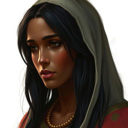 A realistic portrait of Esther from the Bible