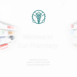 Create a cover page for a pharmacy