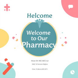 Create a cover page for a pharmacy