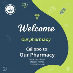 Create a cover page for a pharmacy