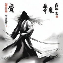 A cover design for a wuxia-inspired novel titled 'Return of the Conqueror