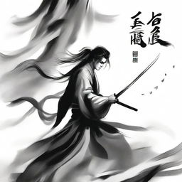 A cover design for a wuxia-inspired novel titled 'Return of the Conqueror