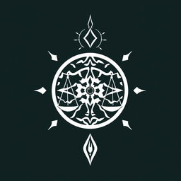 Create a divine symbol for a Dungeons & Dragons god of contracts and bets