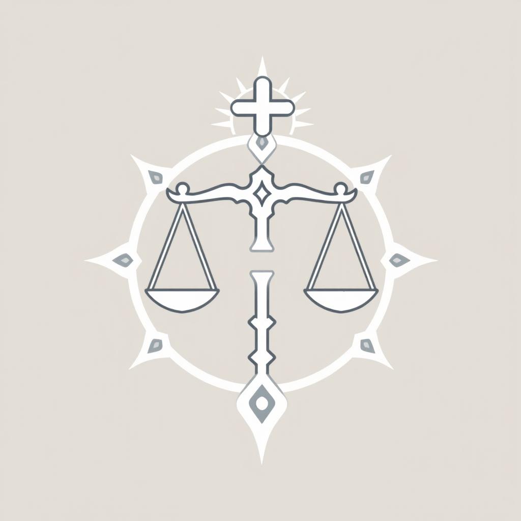 Create a simple and easy-to-draw divine symbol for a Dungeons & Dragons god of contracts and bets