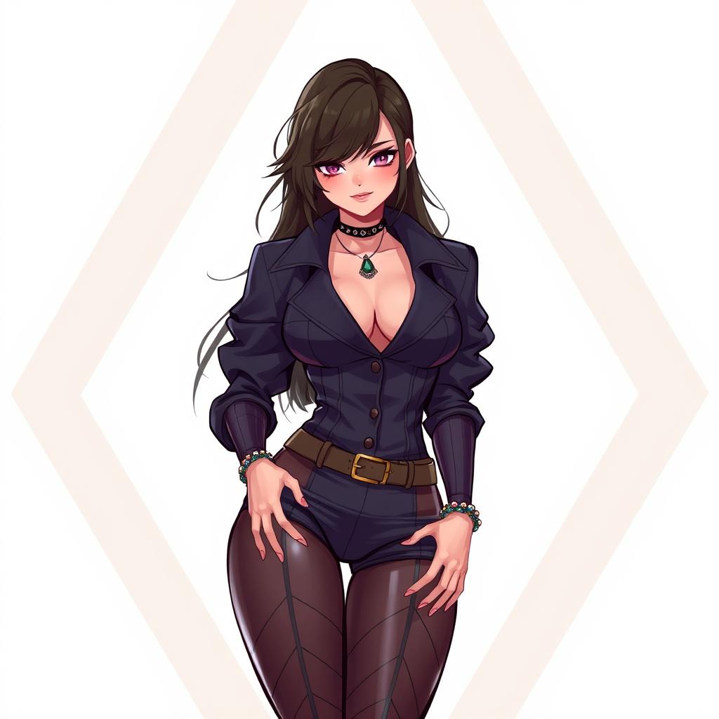 A character wearing a sexy outfit