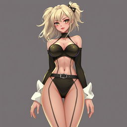 A character wearing a sexy outfit