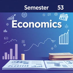 A book cover for a 5th semester economics course