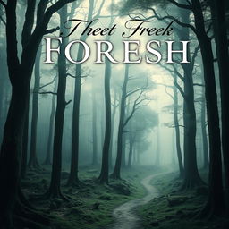 A captivating book cover featuring a mysterious forest with a winding path