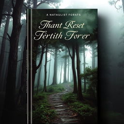 A captivating book cover featuring a mysterious forest with a winding path