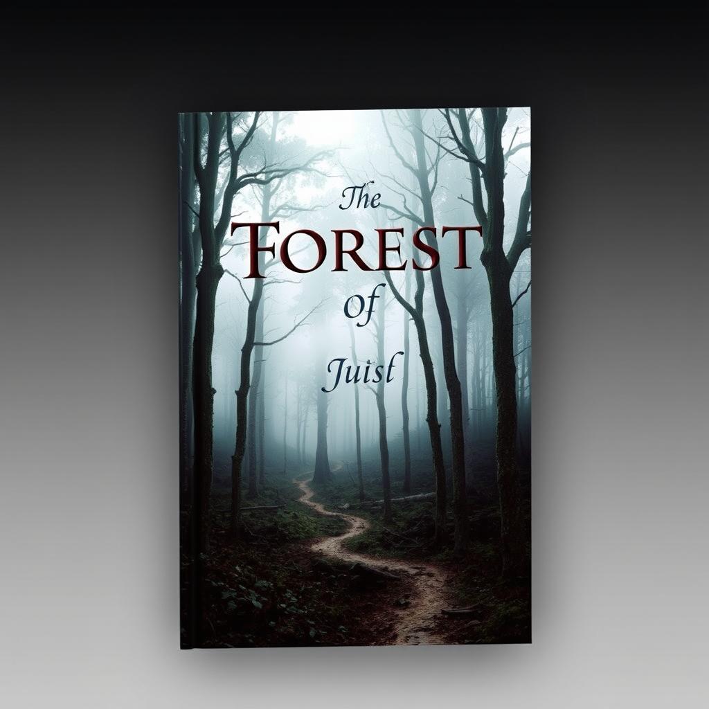 A captivating book cover featuring a mysterious forest with a winding path