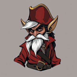 Create an image of a DnD goblin character who is a pirate wizard