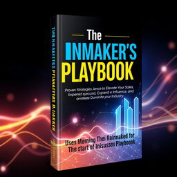 Create a book cover for a training book titled 'The Rainmaker's Playbook: Proven Strategies to Elevate Your Sales, Expand Your Influence, and Dominate Your Industry'