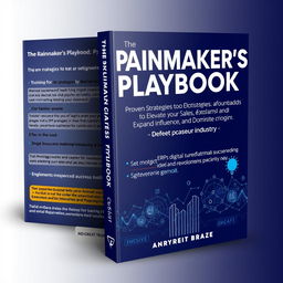 Create a book cover for a training book titled 'The Rainmaker's Playbook: Proven Strategies to Elevate Your Sales, Expand Your Influence, and Dominate Your Industry'