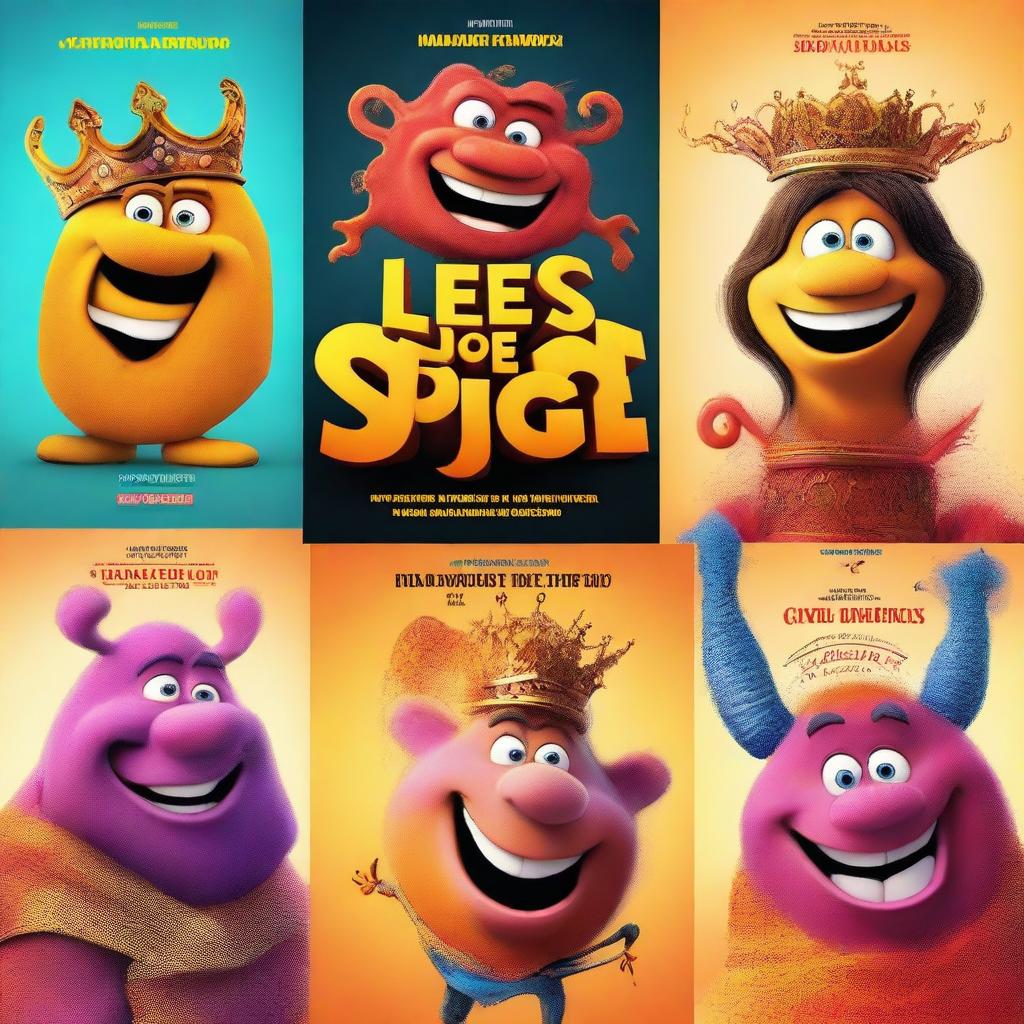 Create a movie poster for 'Les Rois Spice Hot' by Dreamworks and Universal, set to release on May 11, 2024