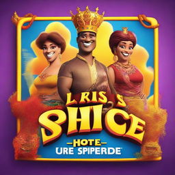 Create a movie poster for 'Les Rois Spice Hot' by Dreamworks and Universal, set to release on May 11, 2024