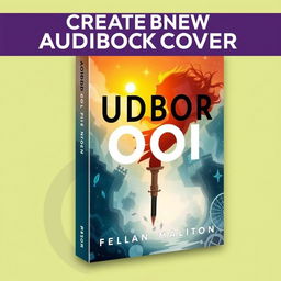 Create an audiobook cover that is visually engaging and appealing